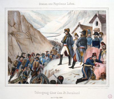 Oversteek van de St. Bernard, 15 mei, 1800 door Unbekannt