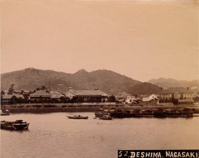 Deshima, Nagasaki, ca. 1890-1900 door Unbekannt