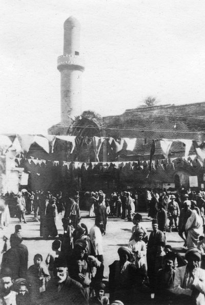 Beursplein, Bagdad, Irak, 1917-1919 door Unbekannt