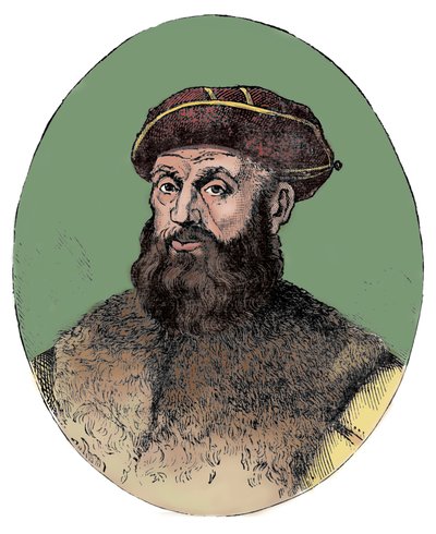 Ferdinand Magellan ca. 1480-1521, Portugese ontdekkingsreiziger, 1904 door Unbekannt