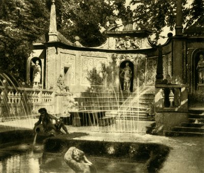 Fonteinen, Hellbrunn Paleis, Salzburg, Oostenrijk, ca. 1935 door Unbekannt