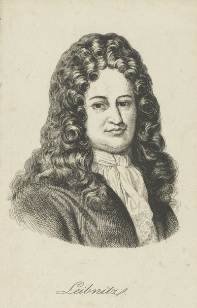 Gottfried Wilhelm Leibniz 1646-1716, ca. 1800 door Unbekannt