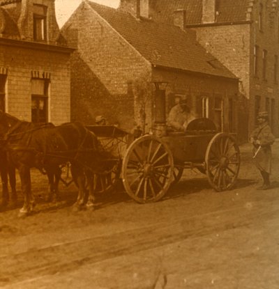 Paard-en-wagen keuken, ca. 1914-1918 door Unbekannt