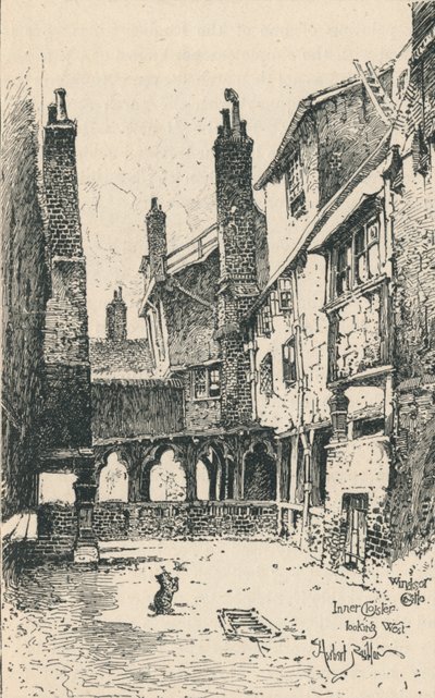 Binnenste klooster, kijkend naar het westen, 1895 door Unbekannt