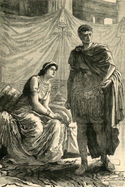 Interview Tussen Octavianus en Cleopatra, 1890 door Unbekannt