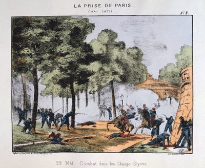 La Prise de Paris, 22 mei 1871 door Unbekannt