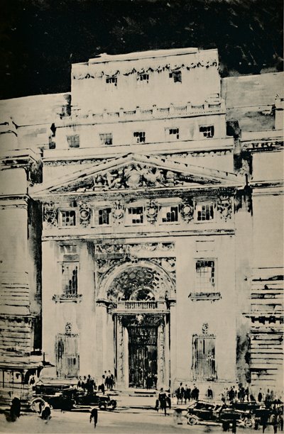 Lloyds Nieuw Gebouw: Ingang in Leadenhall Street, 1928 door Unbekannt