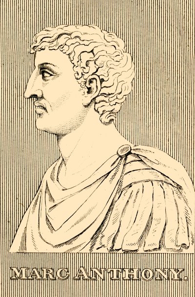 Marcus Antonius, 83-30 v.Chr., 1830 door Unbekannt