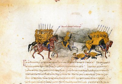 Miniatuur uit de Madrid Skylitzes door Unbekannt