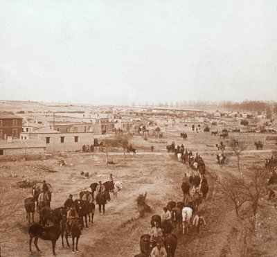 Bereden soldaten, Somme-Tourbe, Noord-Frankrijk, ca. 1914-ca. 1918 door Unbekannt