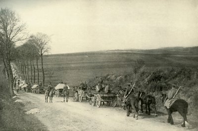 Op weg naar de loopgraven, 1919 door Unbekannt