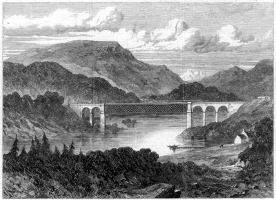 Oykel Viaduct, Sutherland Railway, 1866 door Unbekannt