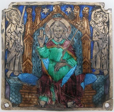 Plaquette met Christus in Majesteit, Catalaans, 14e eeuw door Unbekannt