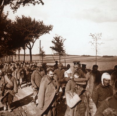 Gevangenen, Champagne, Noord-Frankrijk, c1914-c1918 door Unbekannt