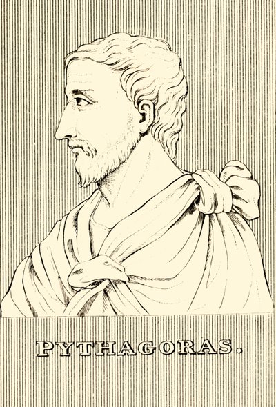 Pythagoras, ca. 570-ca. 495 v.Chr., 1830 door Unbekannt