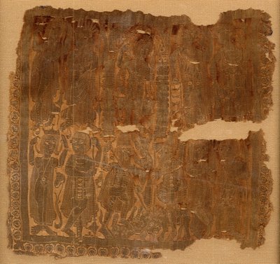 Plein met Klassieke Scènes, Byzantijns, 300-600 door Unbekannt