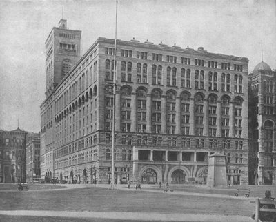 Het Auditorium, Chicago, Illinois, VS, ca. 1900 door Unbekannt