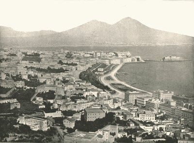 De Stad, Baai en Vesuvius, Napels, Italië, 1895 door Unbekannt