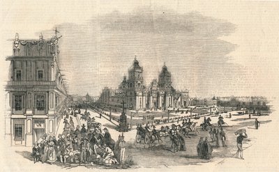 Het Grote Plein, Mexico, 1845 door Unbekannt