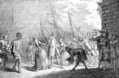 De landing van Senesino, 1720 door Unbekannt