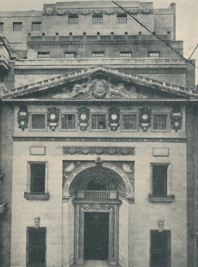 De Leadenhall Street ingang van Lloyds, 1936 door Unbekannt