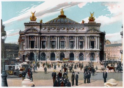 Het Palais Garnier, Parijs, ca. 1900 door Unbekannt