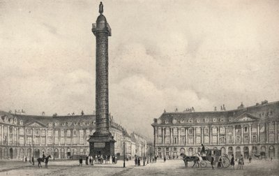 De Place Vendôme Kolom, 1915 door Unbekannt