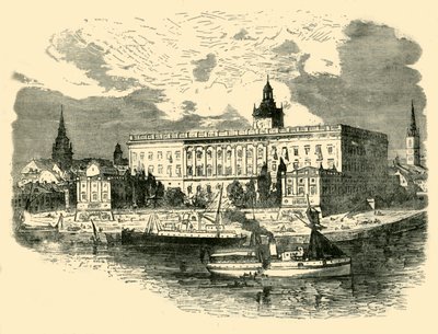 Het Koninklijk Paleis, Stockholm, 1890 door Unbekannt