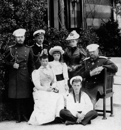 De Russische keizerlijke familie, ca. 1894 door Unbekannt