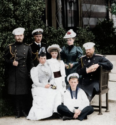 De Russische keizerlijke familie, ca. 1894, 1964 door Unbekannt