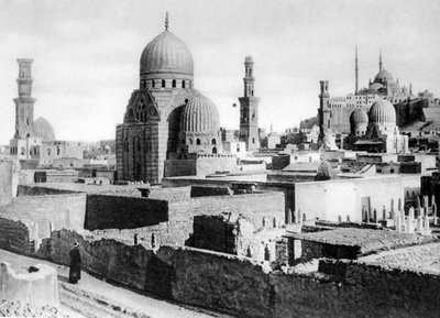 De graven van de Mamelukken, Caïro, Egypte, ca. jaren 1920 door Unbekannt