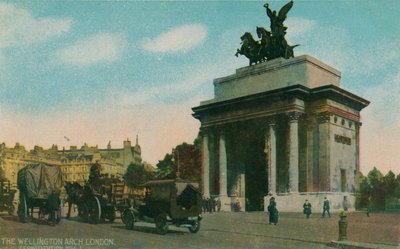 De Wellington Arch, Londen, ca. 1910 door Unbekannt