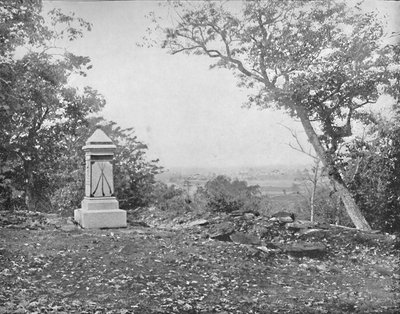 Uitzicht vanaf Culps Hill, Gettysburg, Pennsylvania, c1897 door Unbekannt