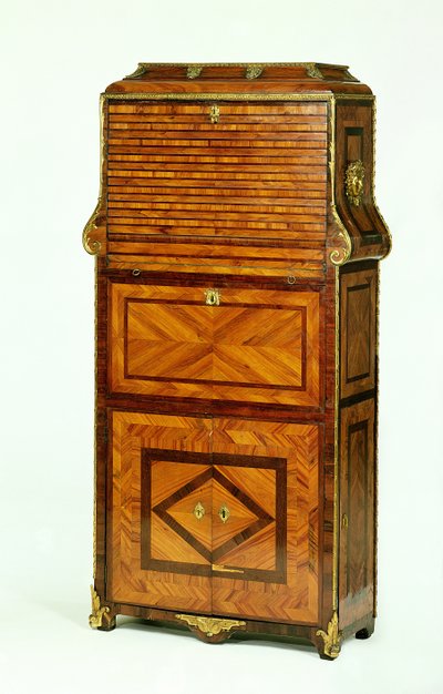 Louis XV gefineerde secretaire cartonnier c.1740 door Unbekannt Unbekannt