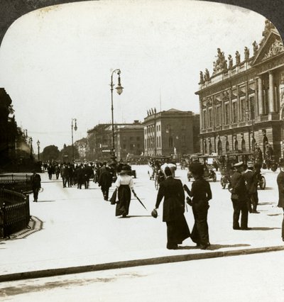 Unter den Linden, Berlijn, Duitsland door Underwood and Underwood