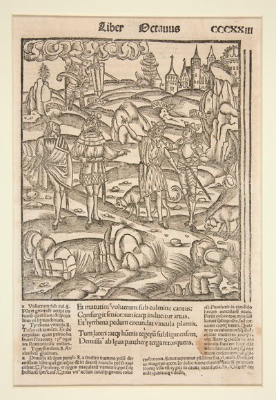 Pagina uit de Strasbourg Virgil, 1502 door Unknown