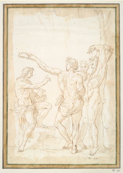 De Overwinning van Apollo over Marsyas door Unknown