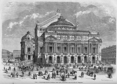 Opera Garnier in 1867. door Unknown artist