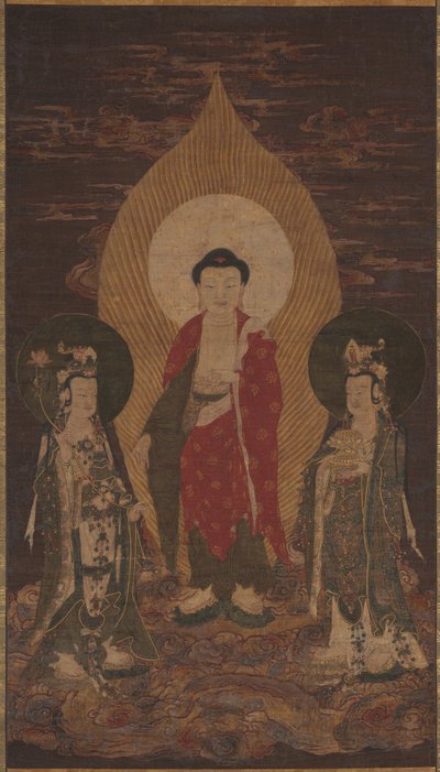 Amitābha Triade door Unknown artist