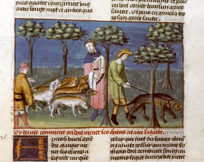 Gaston Phoebus, Le Traite de la Chasse door Unknown artist