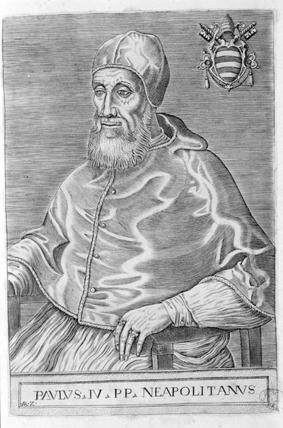 Paulus IV (1476 - 1559) door Unknown artist