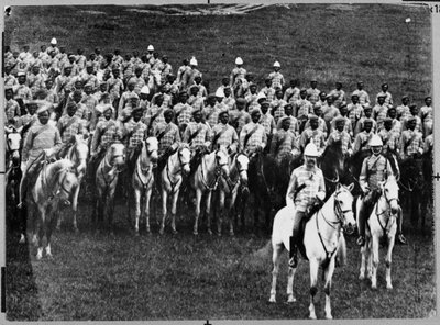 2e Madras Regiment Lichte Cavalerie op parade door Unknown photographer