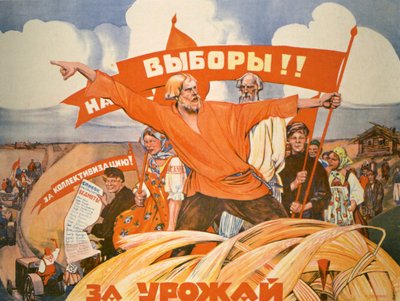 Russische propagandaposter door V. Kostianitsyn