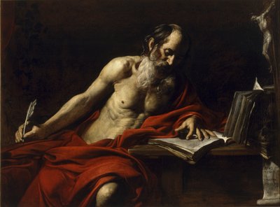 Sint Hiëronymus door Valentin de Boulogne