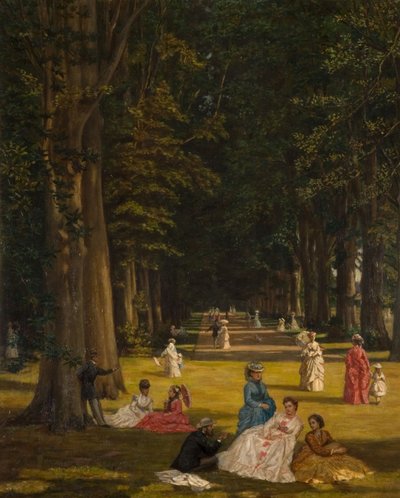 De laan, Wildernesse, Kent door Valentine Cameron Prinsep