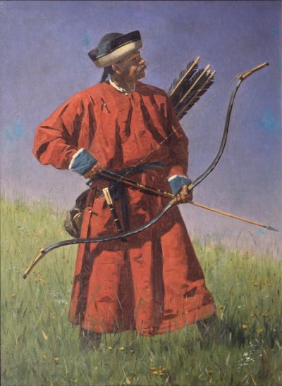 Bukharaanse Soldaat Sarbaz door Vasili Vasilievich Vereshchagin