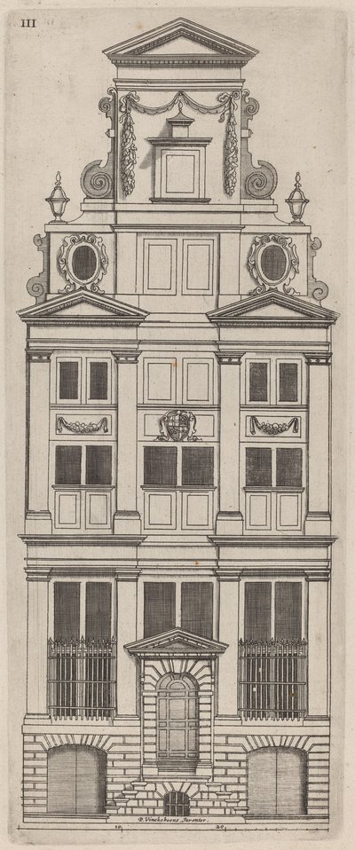 Nederlandse Gevel Elevatie: pl. 3 door Vignola