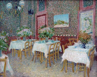 Interieur van een restaurant, 1887 door Vincent van Gogh