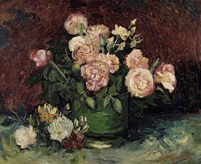 Rozen en Pioenen, 1886 door Vincent van Gogh