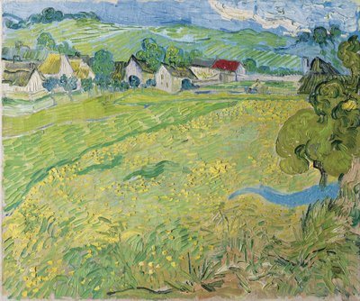 Uitzicht op Vessenots in Auvers, 1890 door Vincent van Gogh